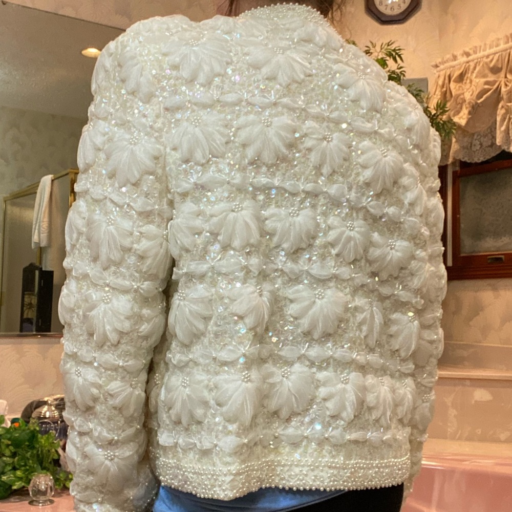 Vintage Iridescent Sequence Jacket - image 2